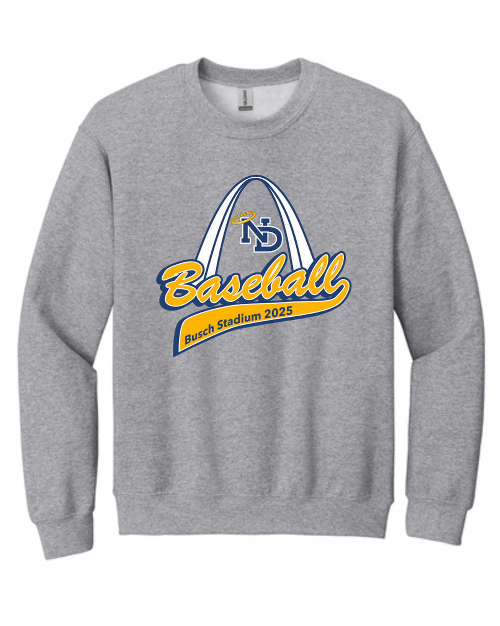 ND STL Baseball Crew Sweatshirt