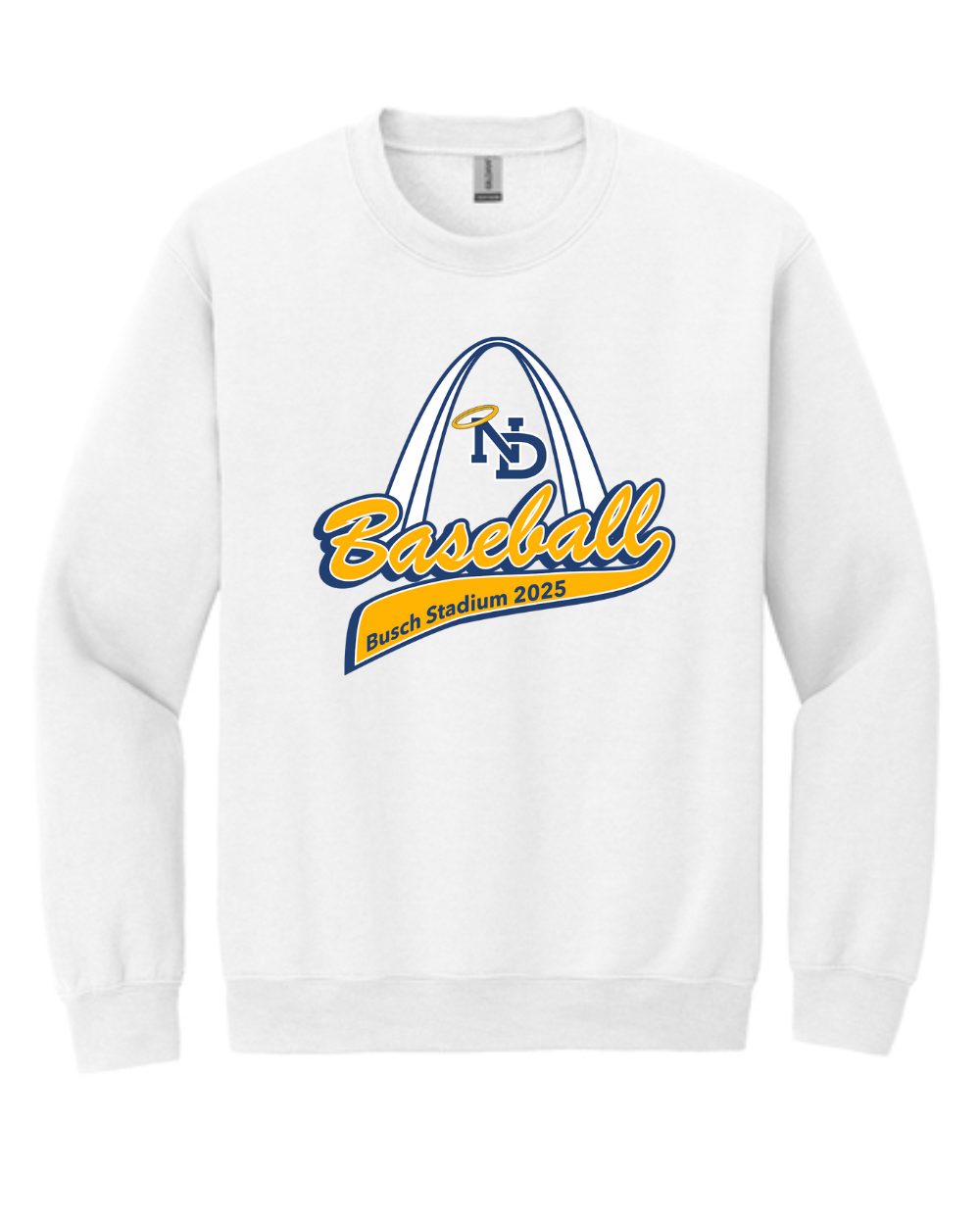 ND STL Baseball Crew Sweatshirt