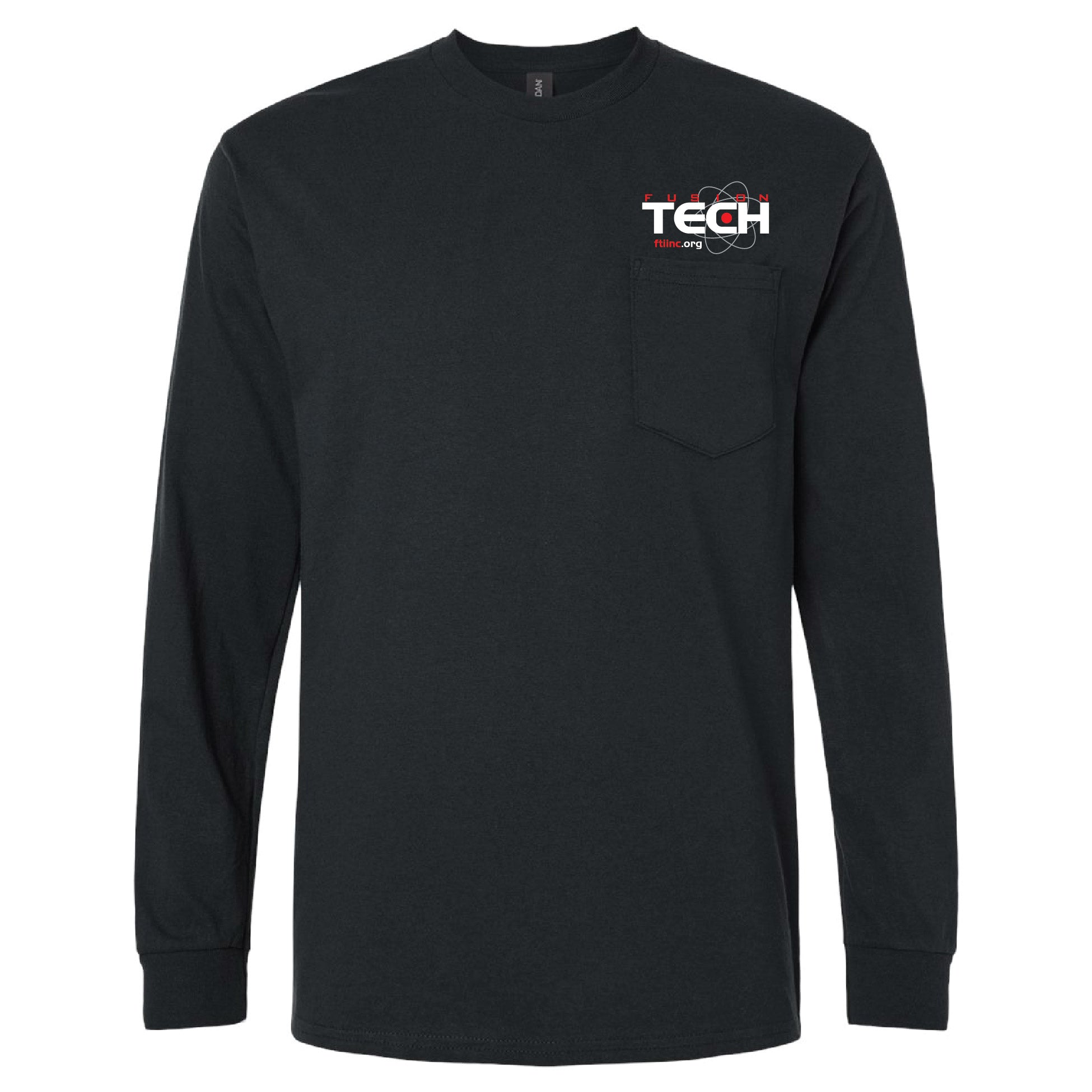 Fusion Tech Embroidered Longsleeve Pocket T-Shirt