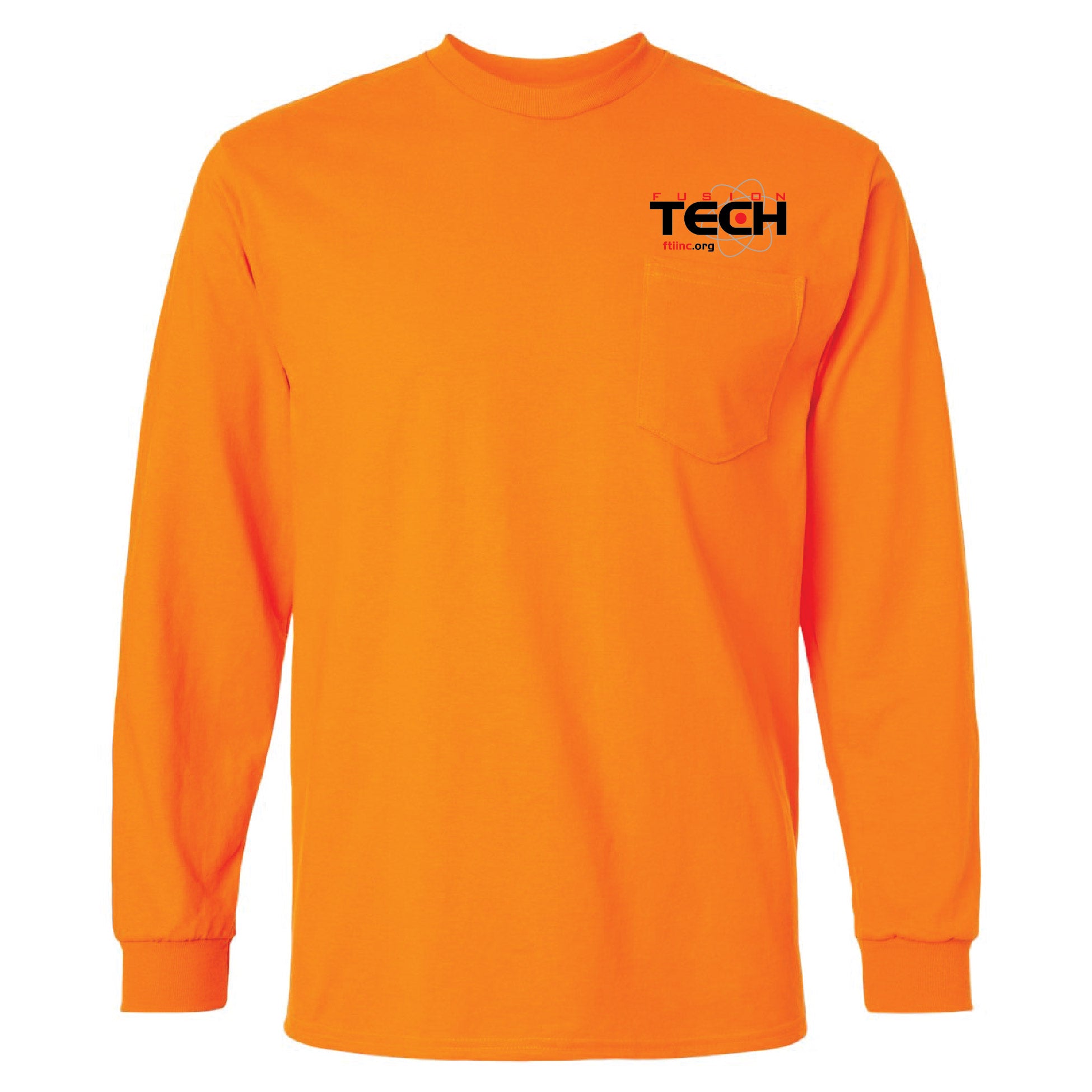 Fusion Tech Embroidered Longsleeve Pocket T-Shirt