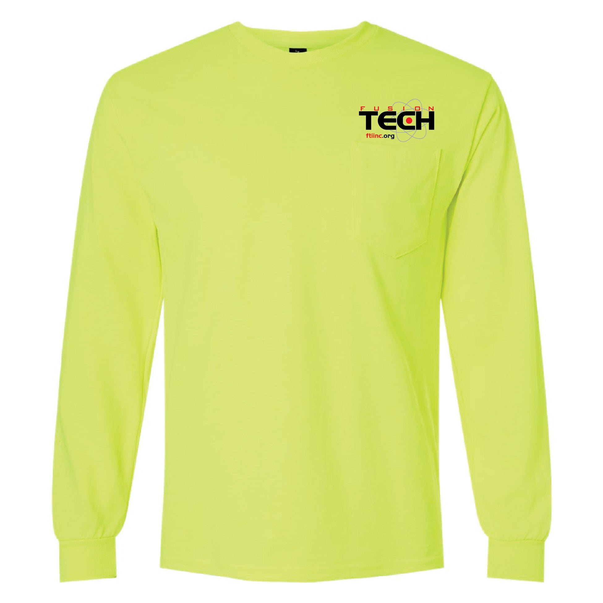 Fusion Tech Screenprinted Longsleeve Pocket T-Shirt