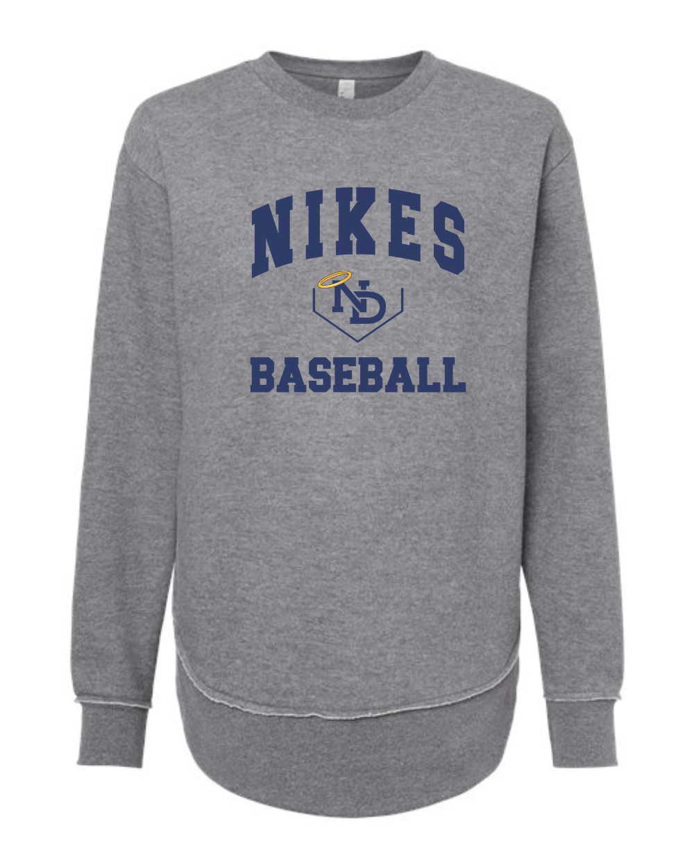 ND Baseball  Ladies Crew Sweatshirt
