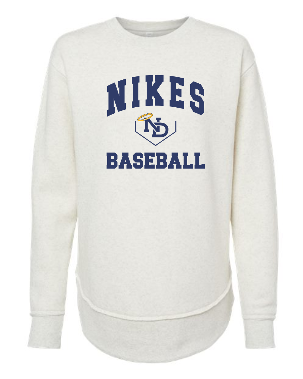 ND Baseball  Ladies Crew Sweatshirt