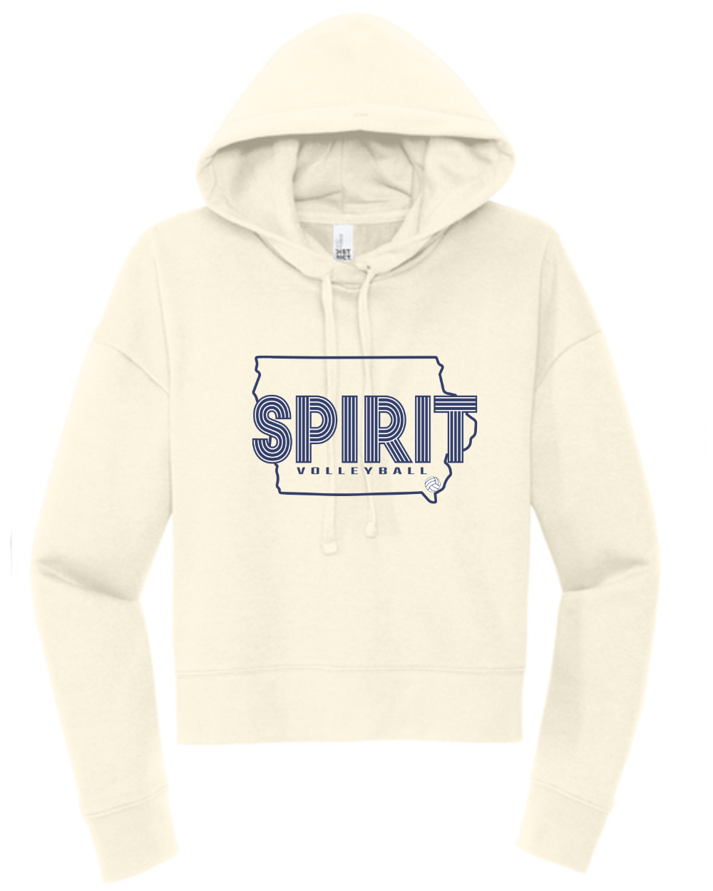 Spirit VB 2026 Ladies Crop Fleece Hoodie