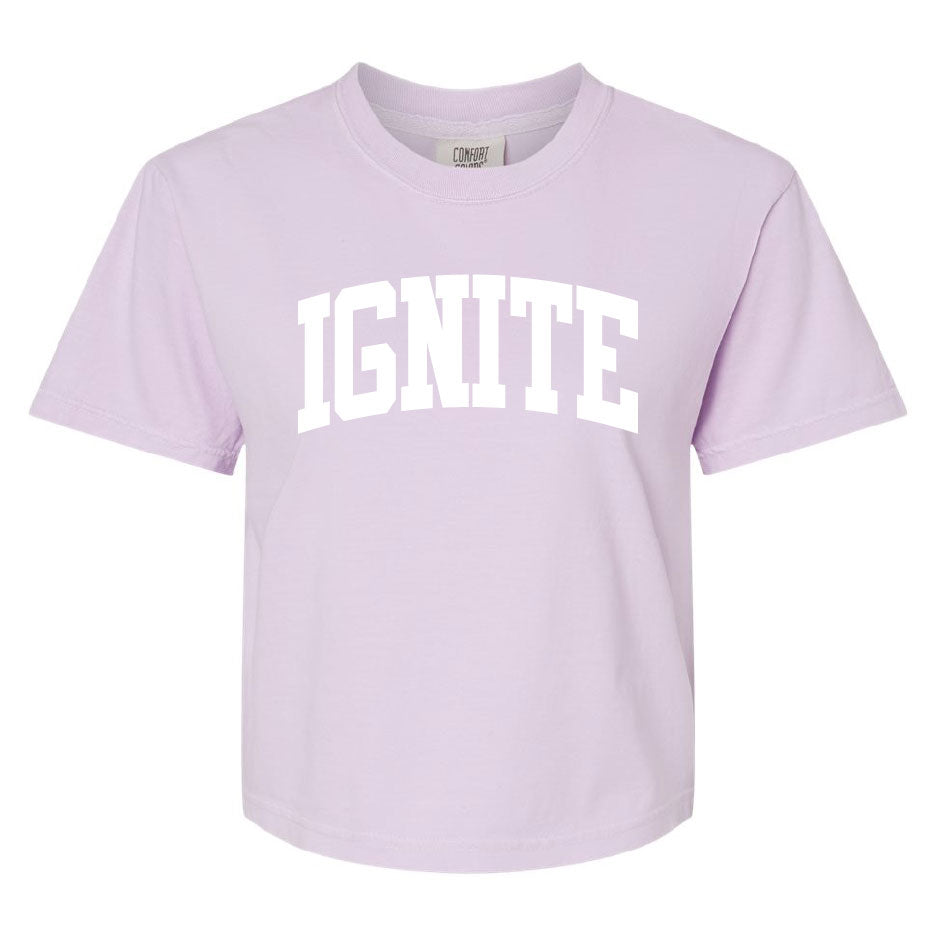 Ignite 2026 Comfort Color Crop Tee