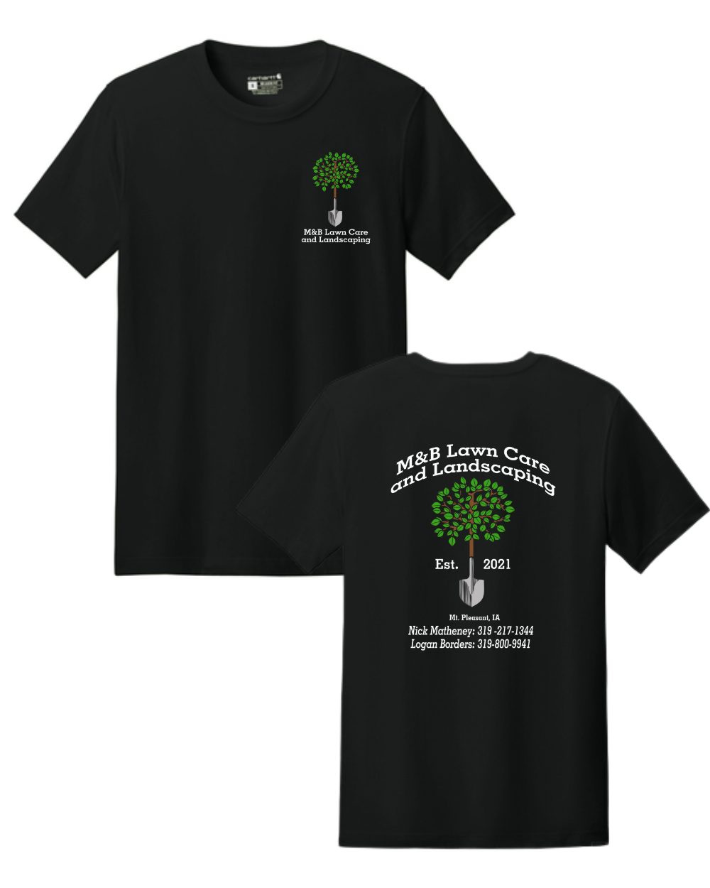M&B Lawncare & Landscapes Carhartt T-Shirt