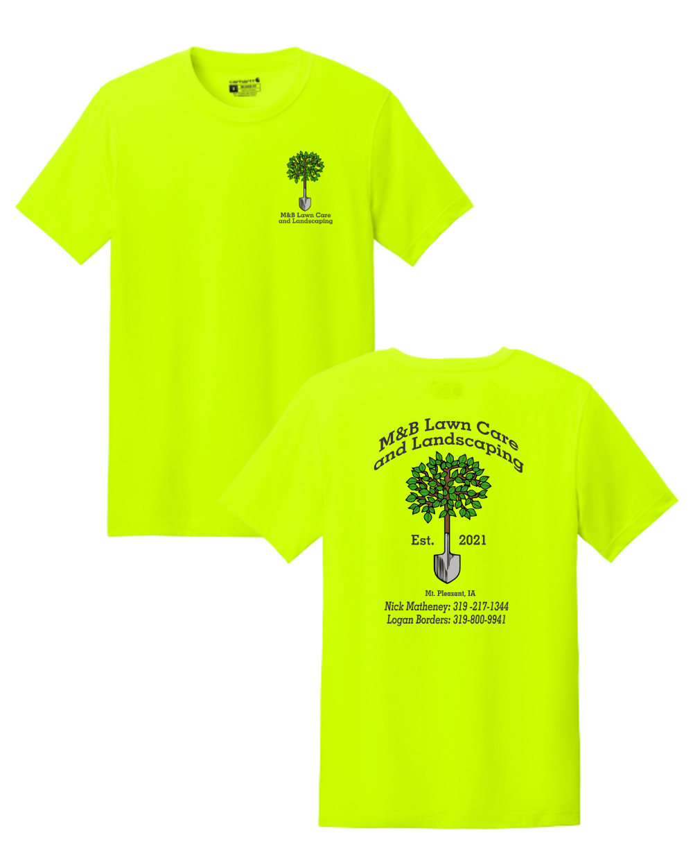 M&B Lawncare & Landscapes Carhartt T-Shirt