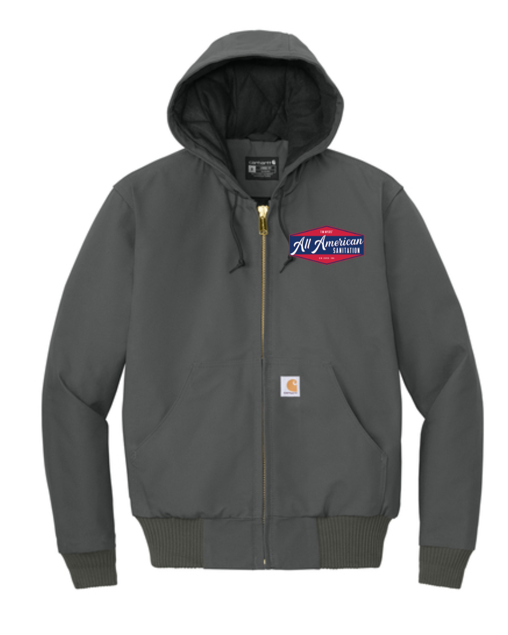 All American Sanitation Carhartt Flannel Lined Jacket