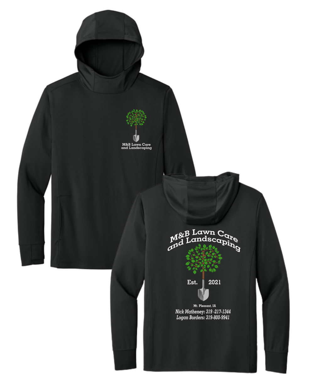 M&B Lawncare & Landscape Carhartt Longsleeve Sun Defender