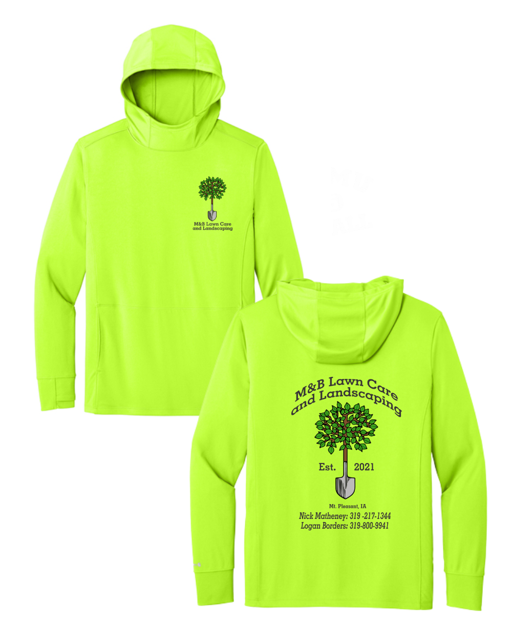 M&B Lawncare & Landscape Carhartt Longsleeve Sun Defender