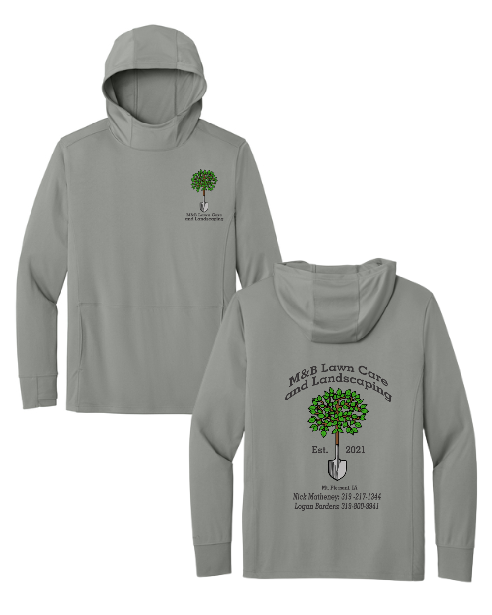 M&B Lawncare & Landscape Carhartt Longsleeve Sun Defender