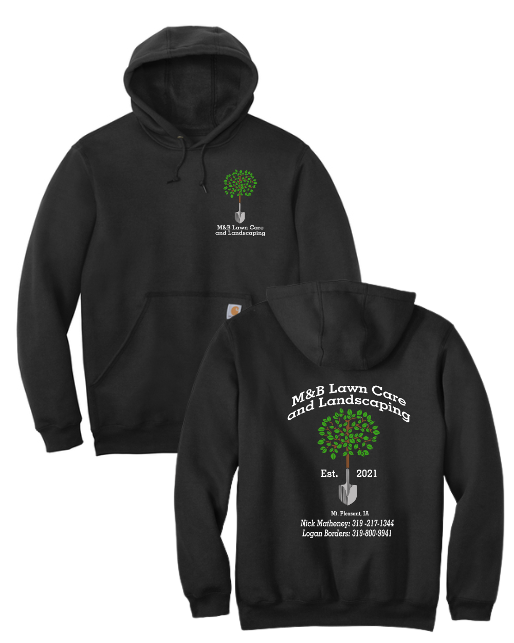 M&B Lawncare & Landscape Carhartt Hoodie