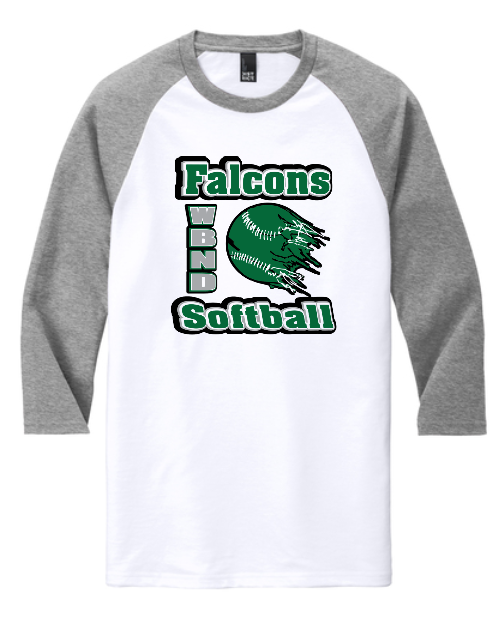 WBND SB 3/4 Sleeve Baseball Shirt