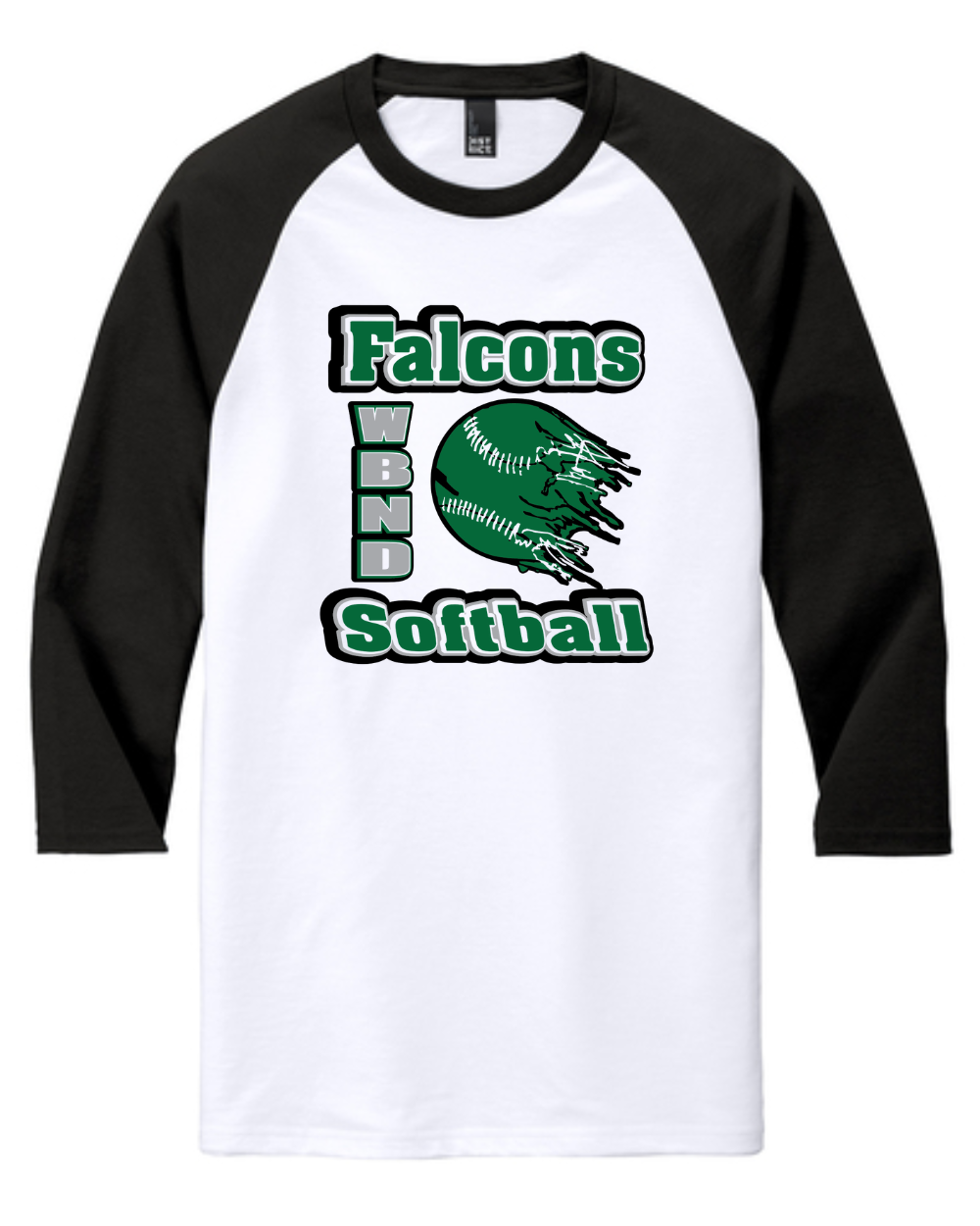 WBND SB 3/4 Sleeve Baseball Shirt