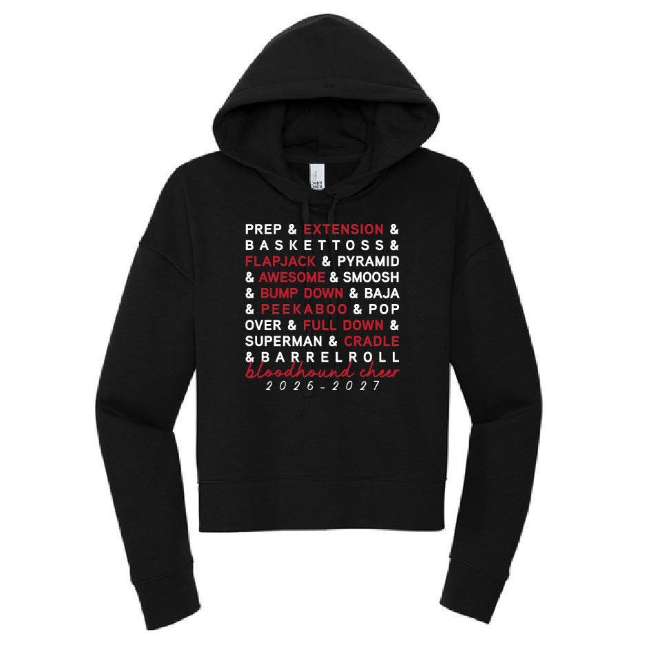 FM Cheer 2026 Ladies Crop Hoodie