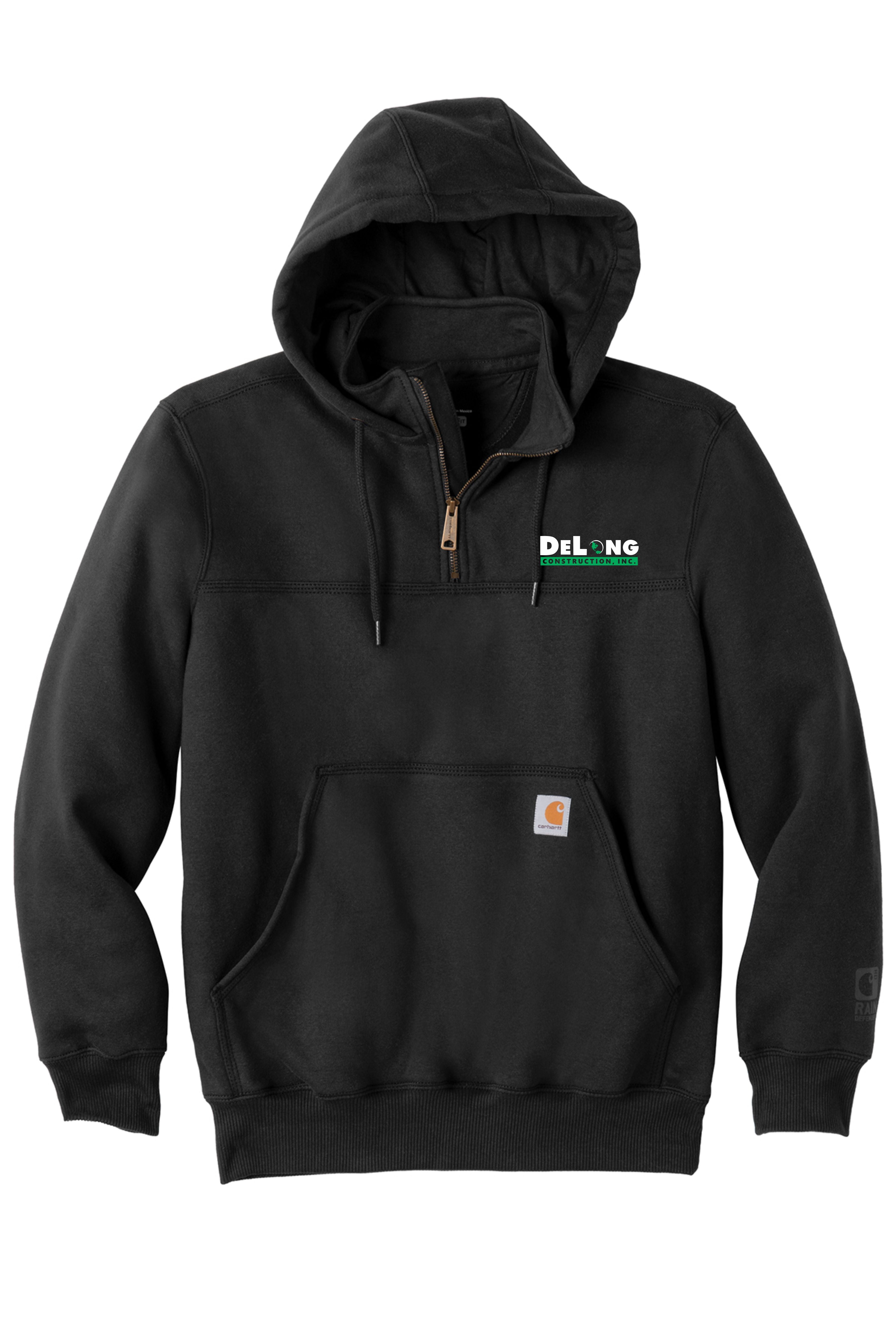 DeLong Construction Carhartt 1/4 Zip Rain Defender