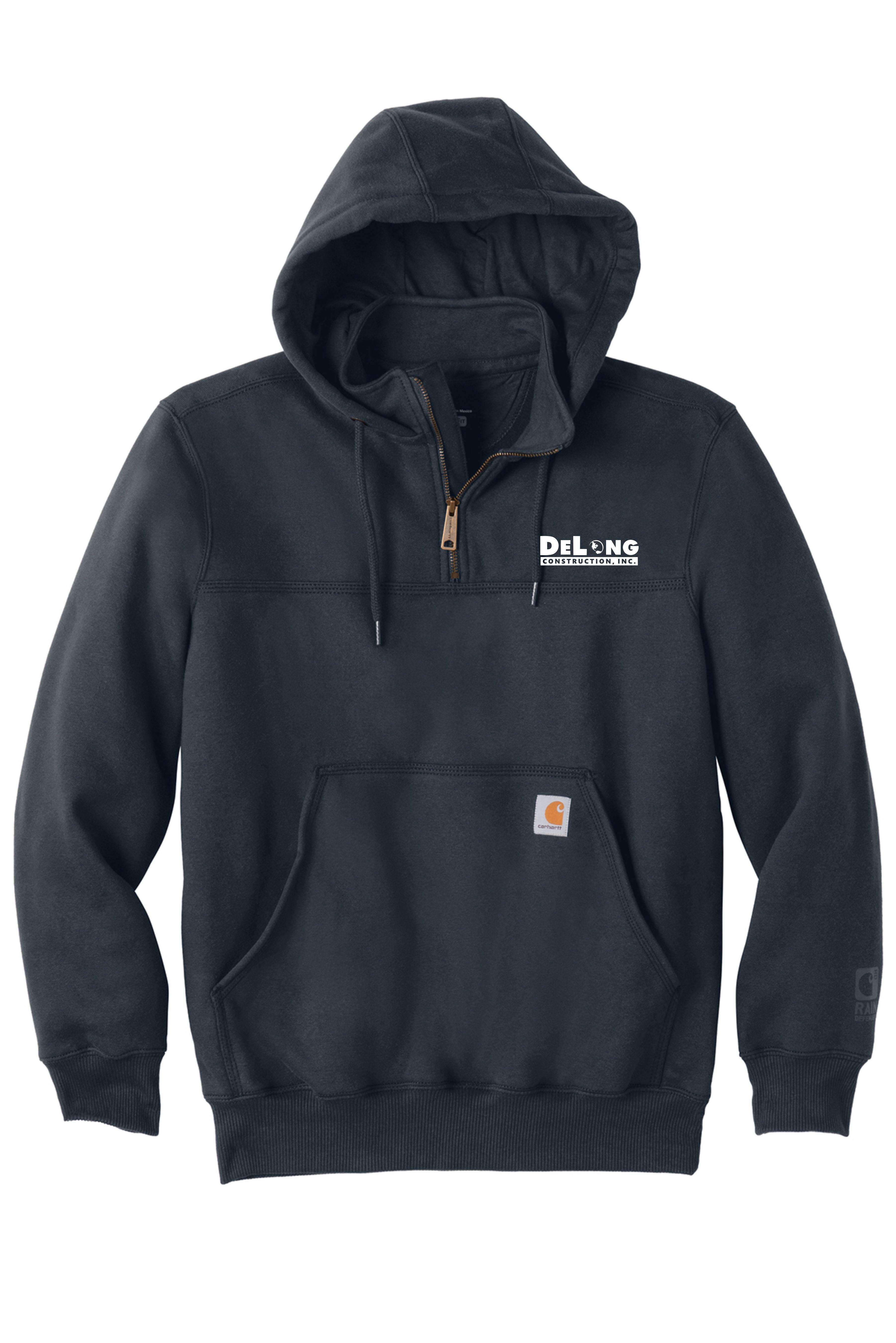 DeLong Construction Carhartt 1/4 Zip Rain Defender