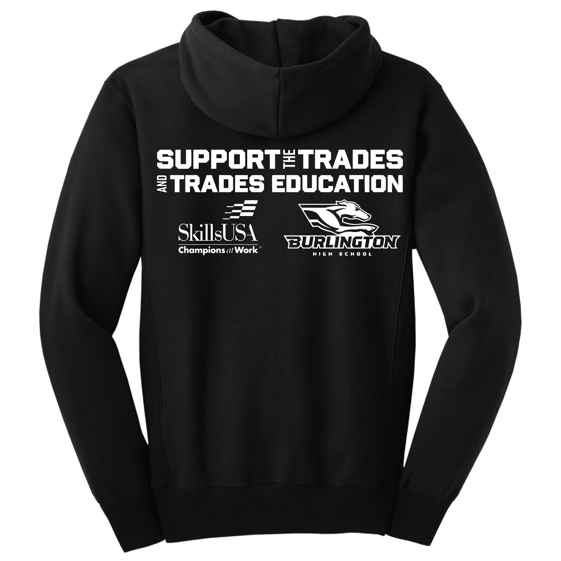 Burlington Support the Trades Heavyweight Hood