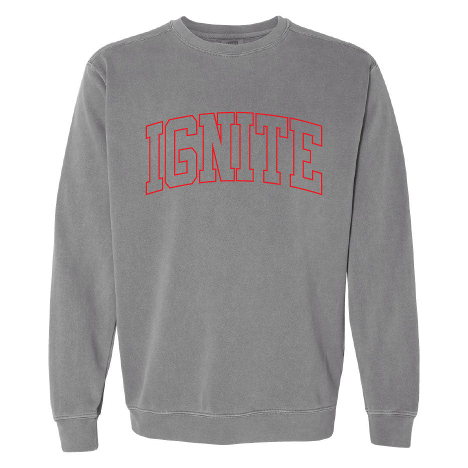 Ignite 2026 Emb Comfort Colors Crew Sweatshirt