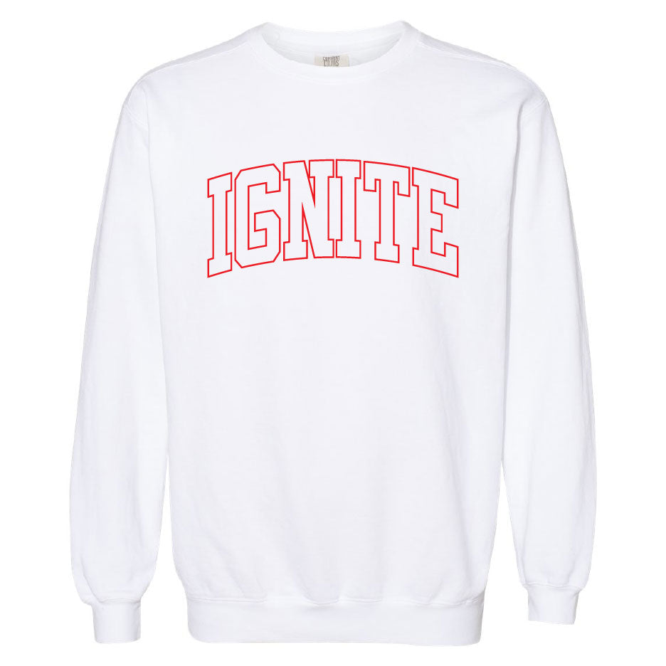 Ignite 2026 Emb Comfort Colors Crew Sweatshirt