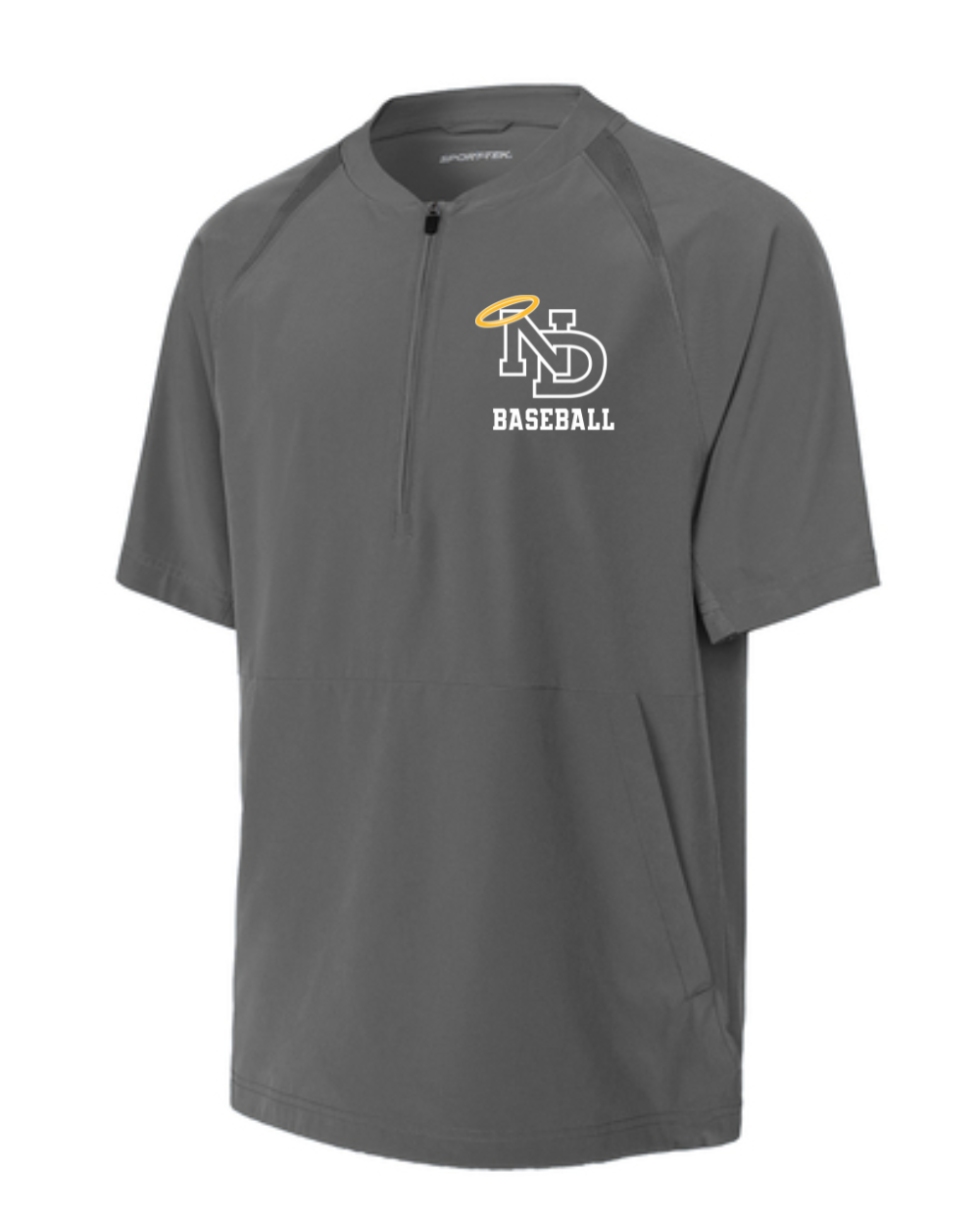 ND Baseball 1/2 Zip Shortsleeve Jacket