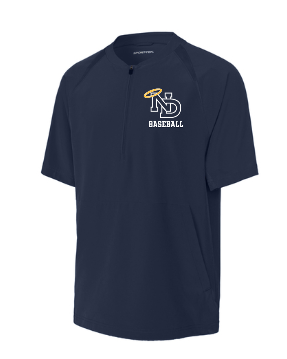 ND Baseball 1/2 Zip Shortsleeve Jacket