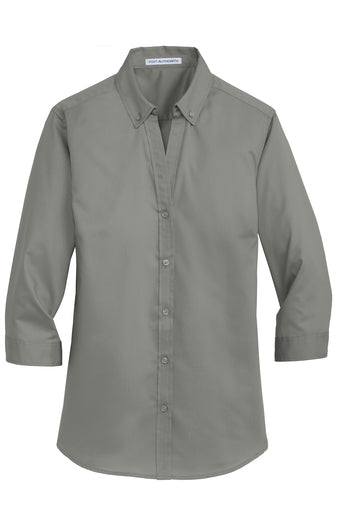 Danville State Savings Bank Ladies 3/4-Sleeve SuperPro™ Twill Shirt