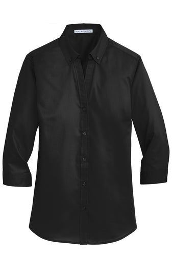 Danville State Savings Bank Ladies 3/4-Sleeve SuperPro™ Twill Shirt