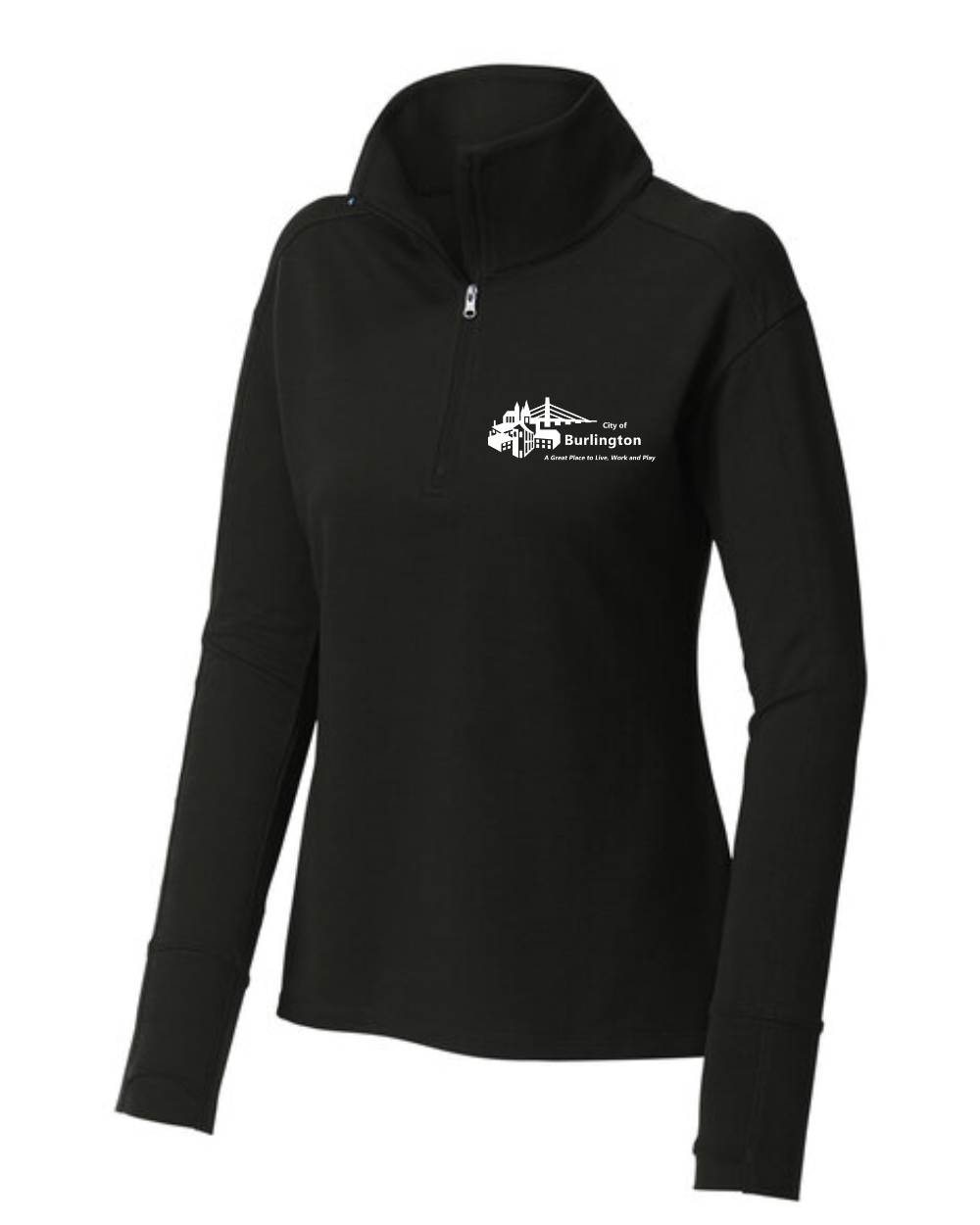 City of Burlington Ladies 1/4 Zip