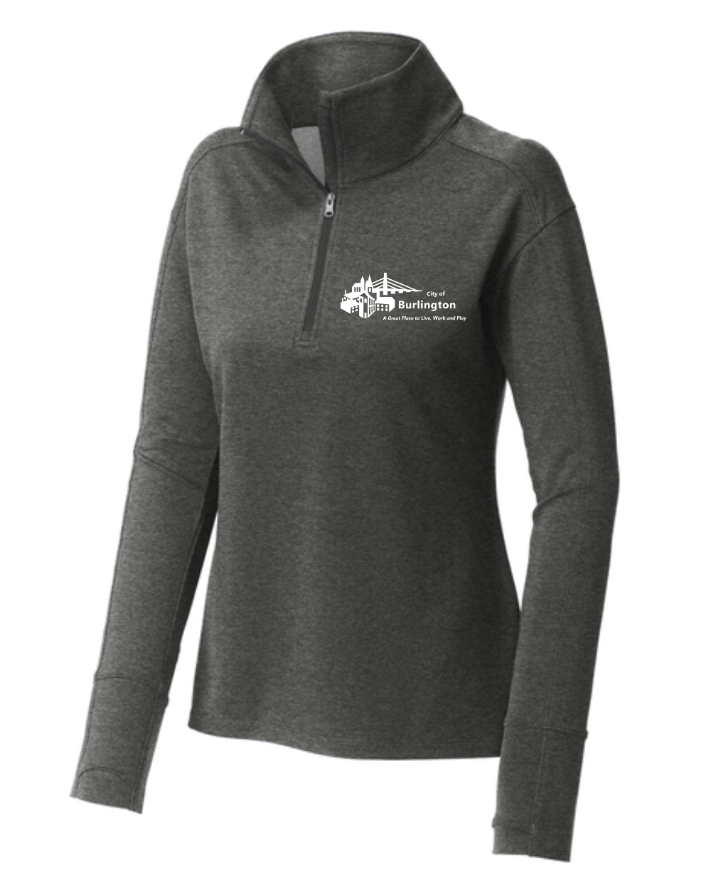 City of Burlington Ladies 1/4 Zip