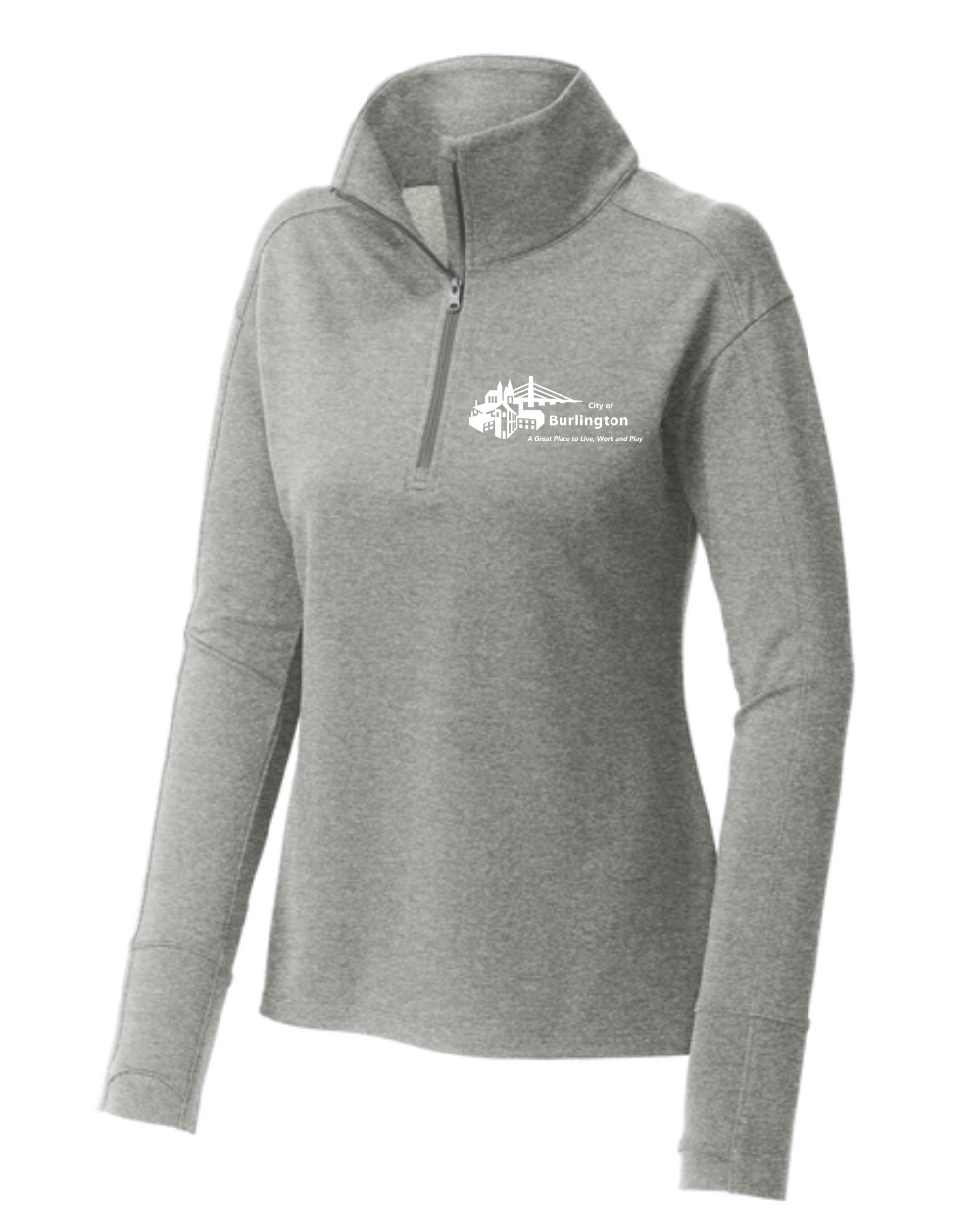 City of Burlington Ladies 1/4 Zip