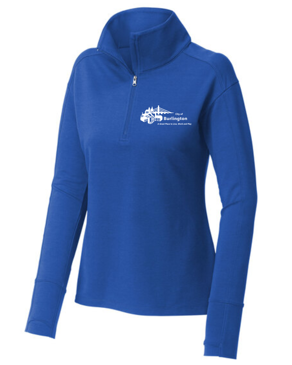 City of Burlington Ladies 1/4 Zip