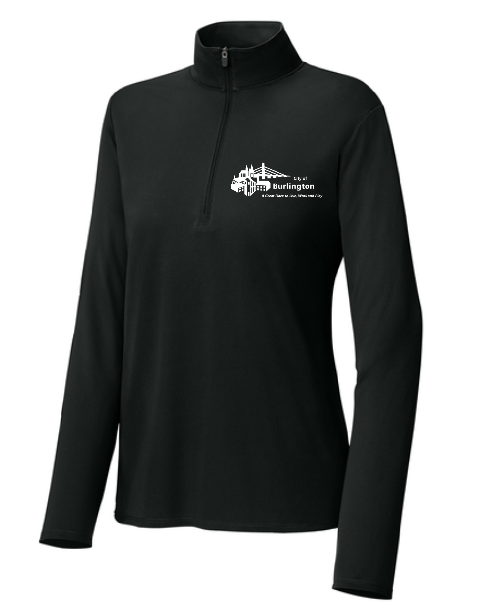 City of Burlington Ladies 1/4 Zip