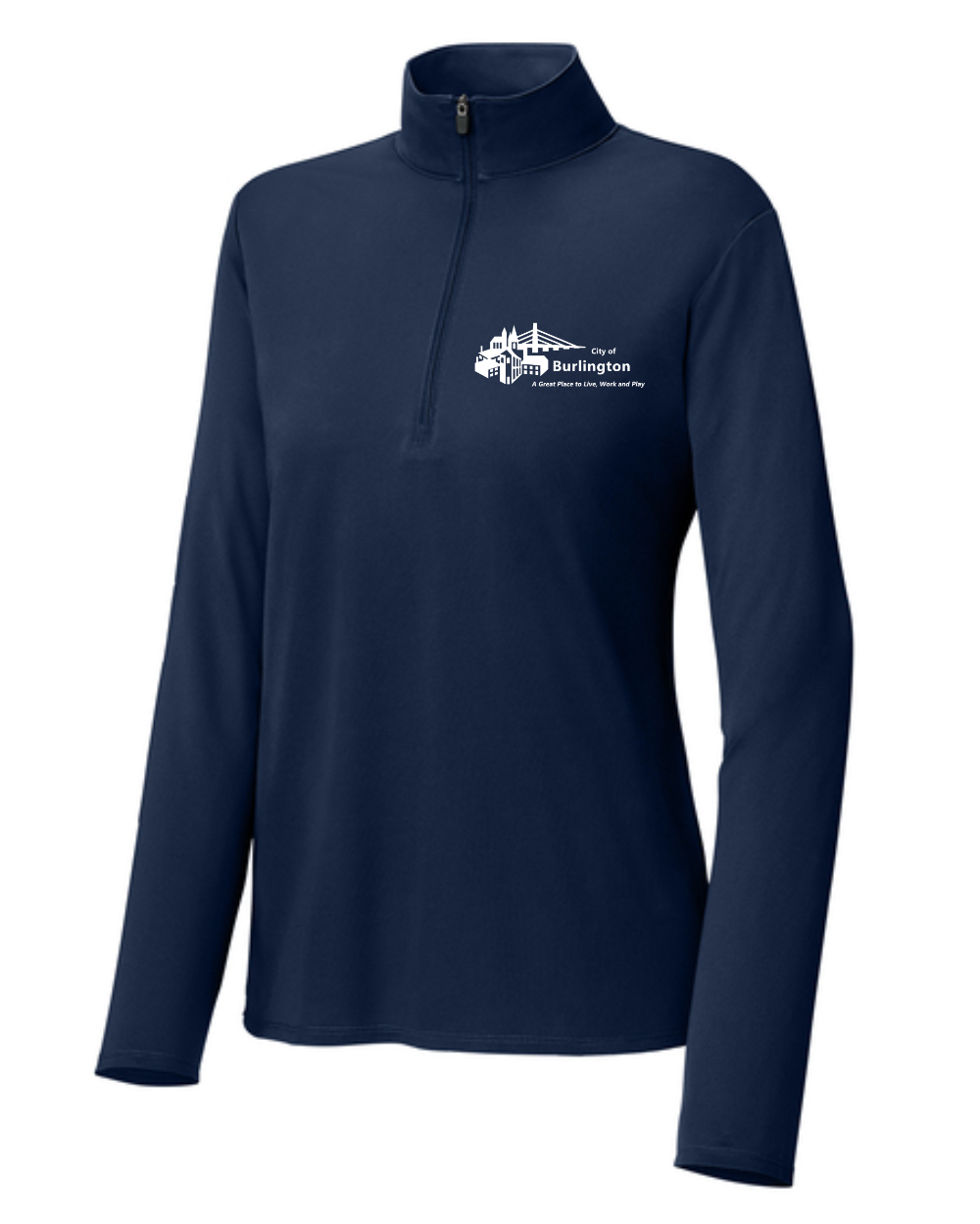 City of Burlington Ladies 1/4 Zip