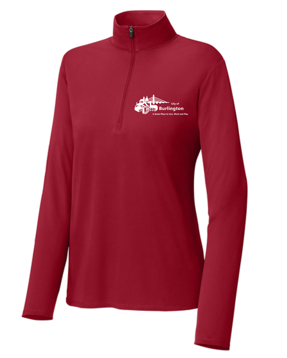 City of Burlington Ladies 1/4 Zip