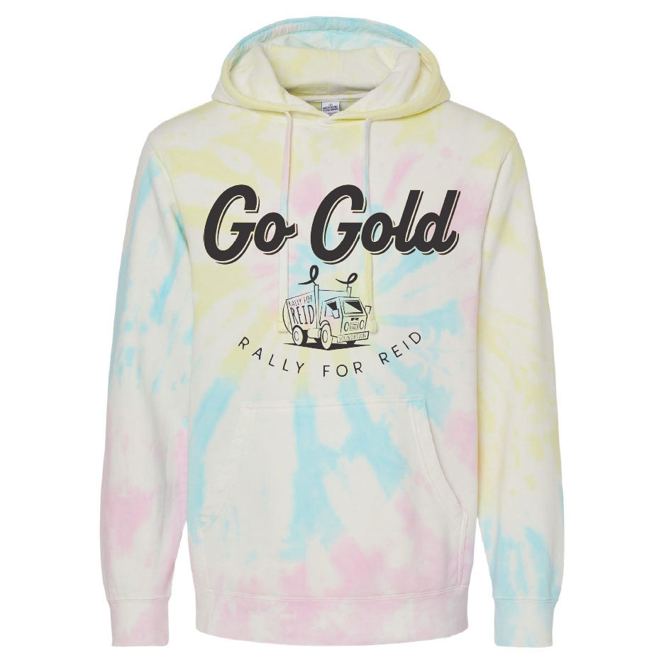 Go For Gold 2026 Tie-Dye Hooded Sweatshirt