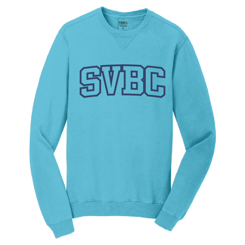 Spirit VB 2027 Emb SVBC Garment Dye Crew Sweatshirt