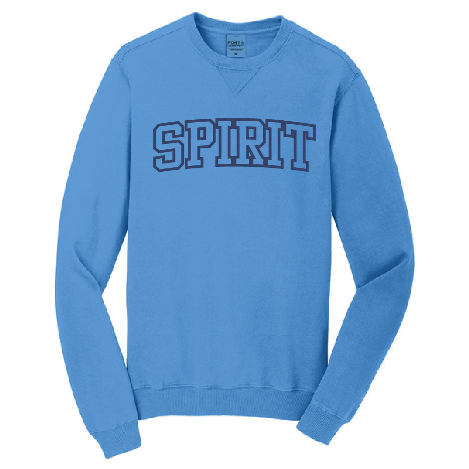 Spirit VB 2027 Emb Spirit Garment Dye Crew Sweatshirt