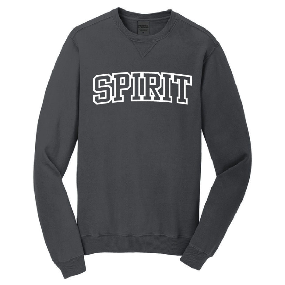 Spirit VB 2027 Emb Spirit Garment Dye Crew Sweatshirt