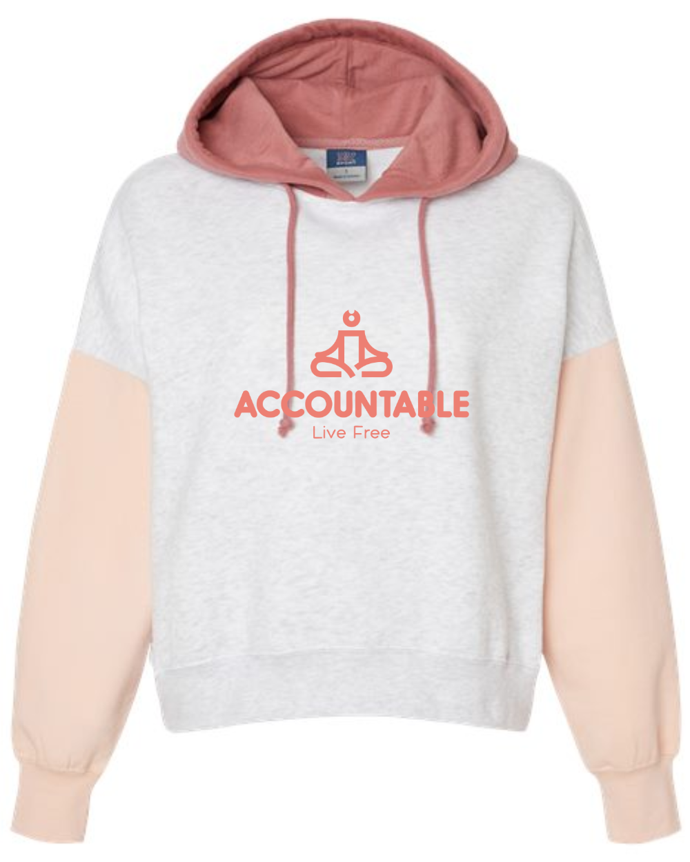 Live Free Ladies Crop Hoodie