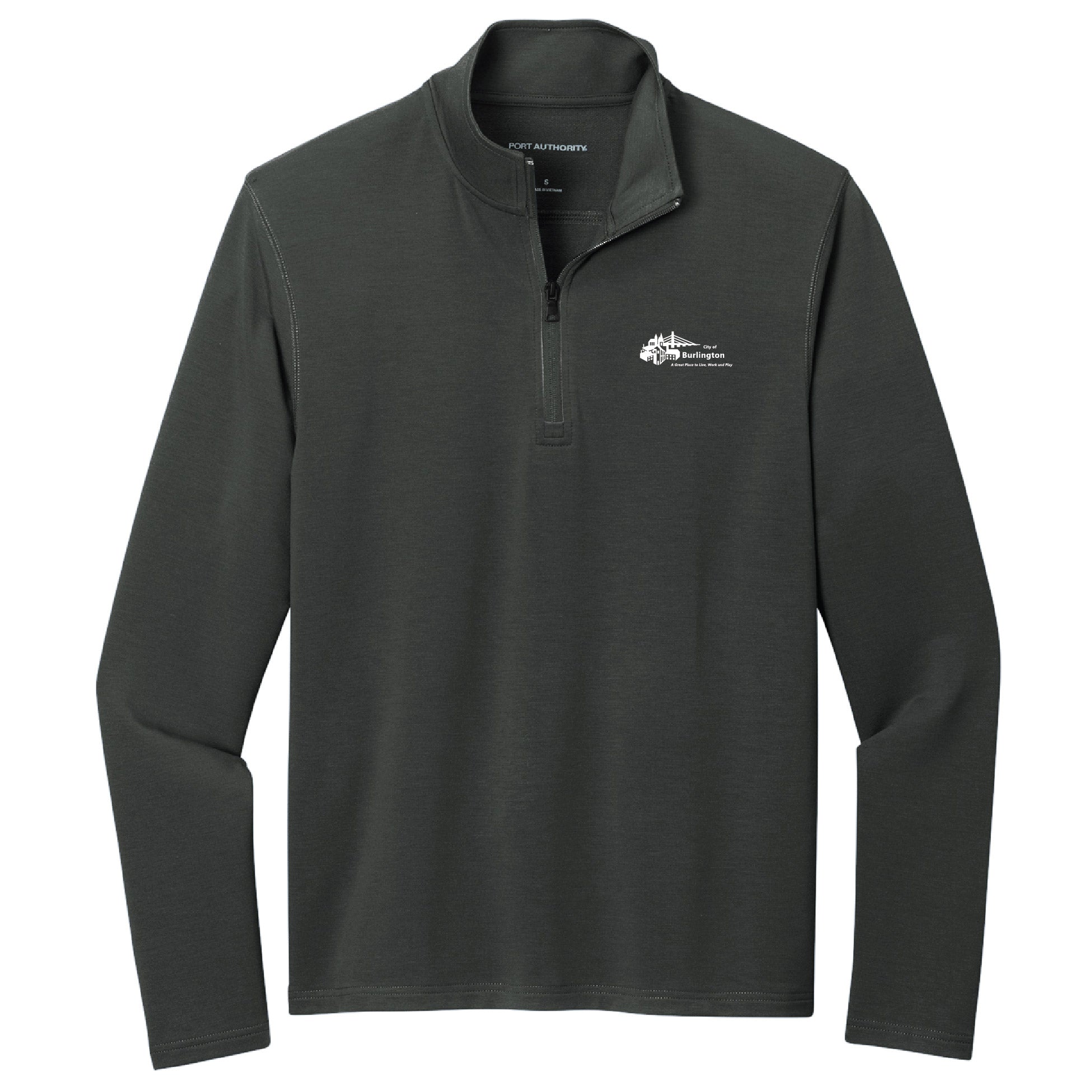 City of Burlington 2022 Microterry 1/4-Zip Pullover