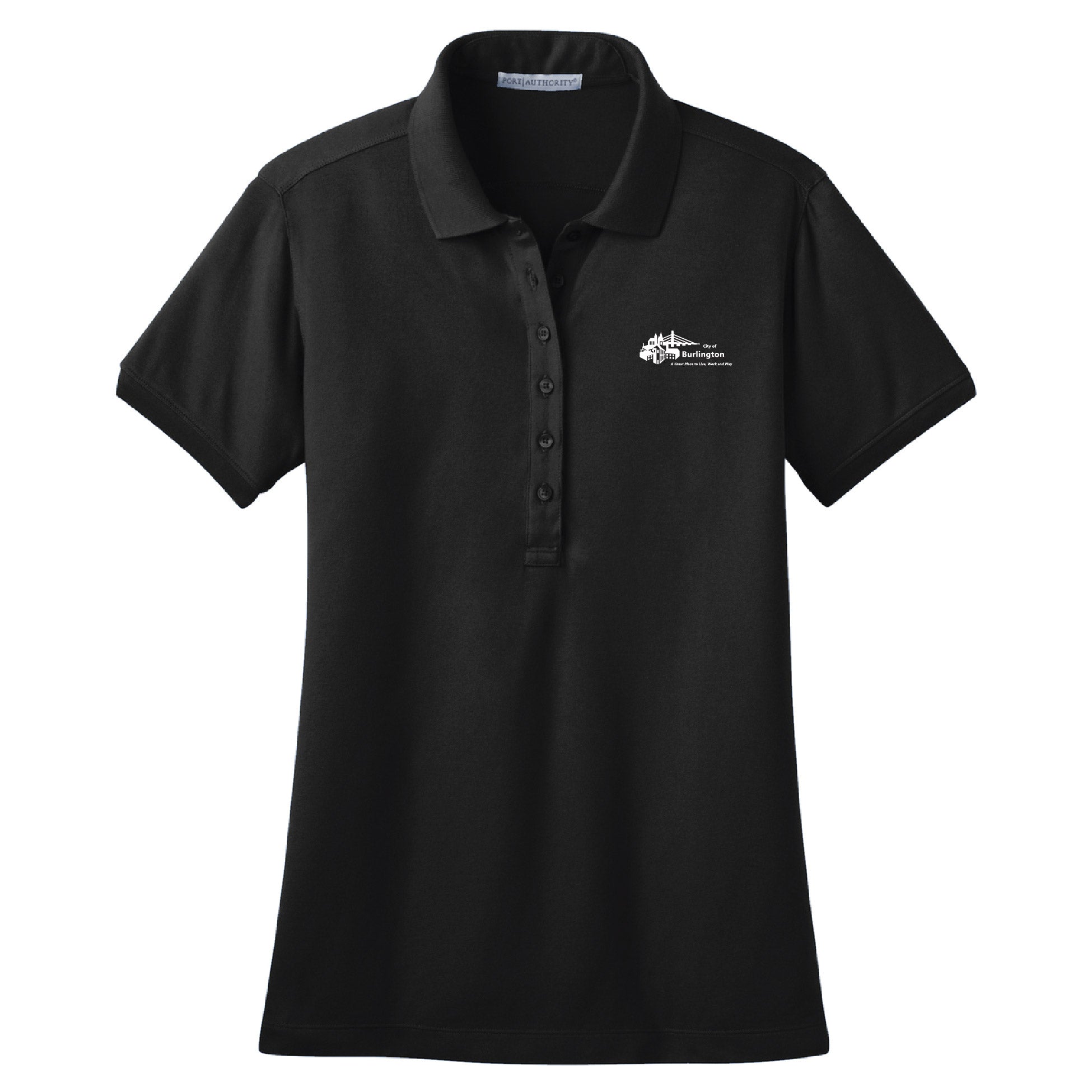 City of Burlington 2022 Ladies Stretch Pique Polo