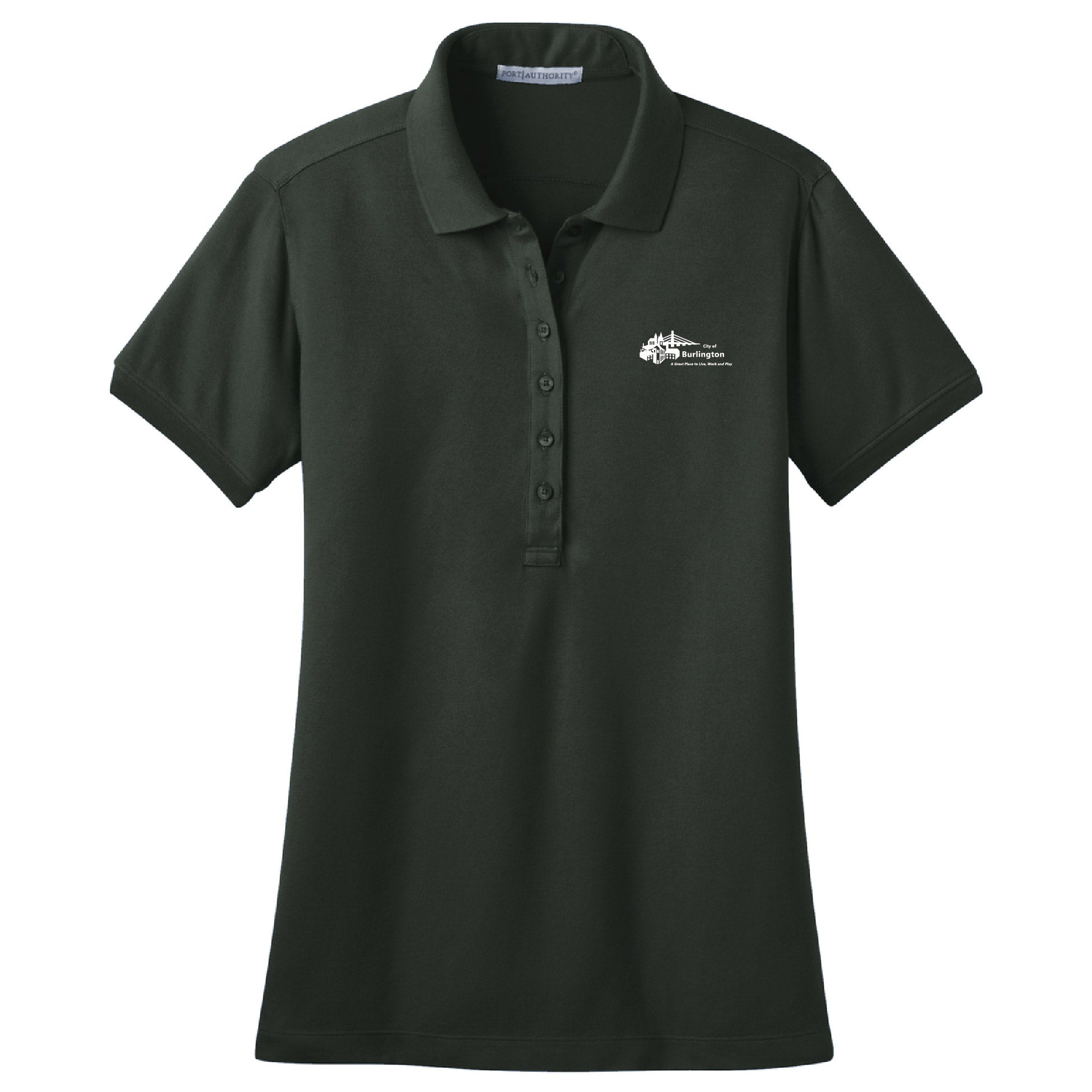 City of Burlington 2022 Ladies Stretch Pique Polo