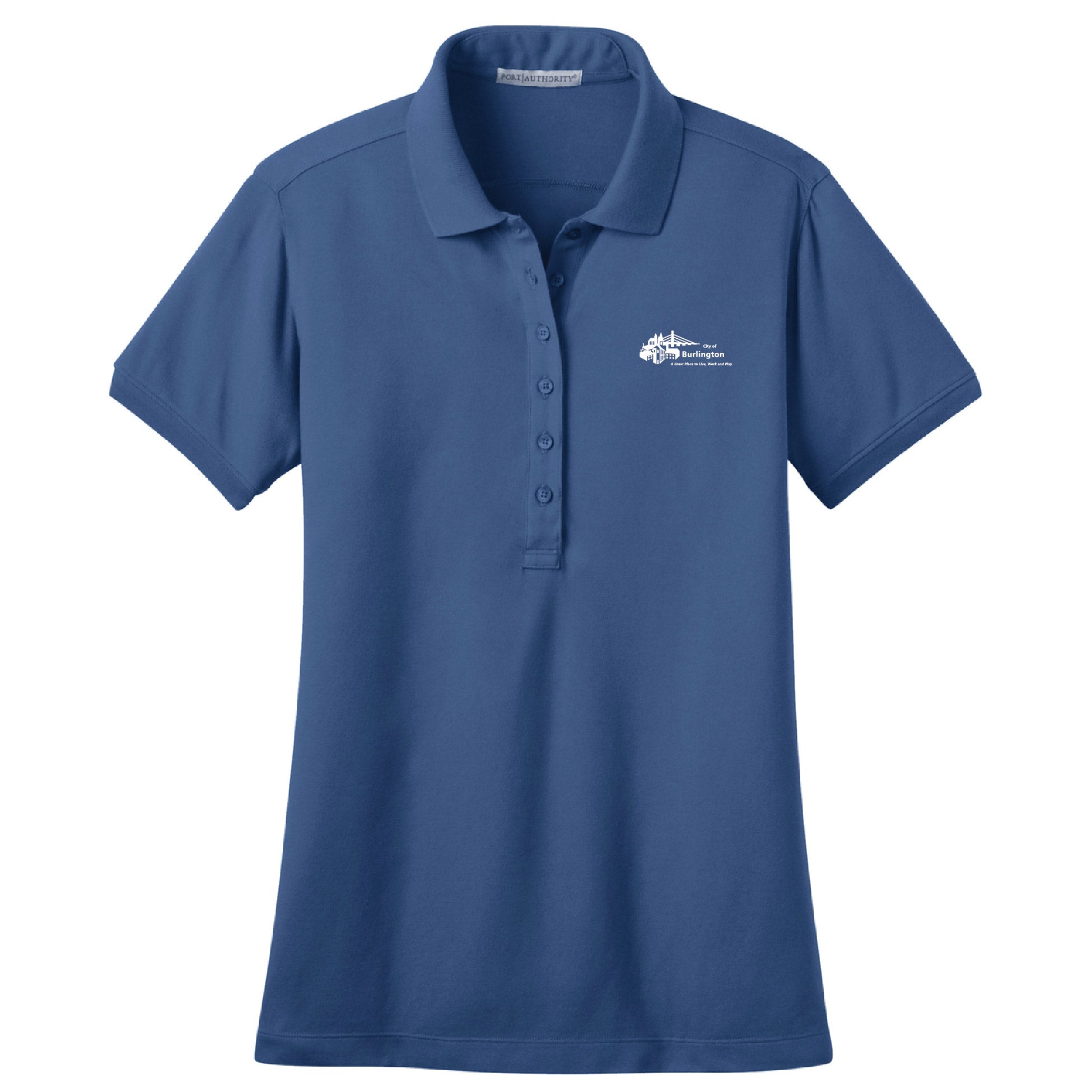 City of Burlington 2022 Ladies Stretch Pique Polo