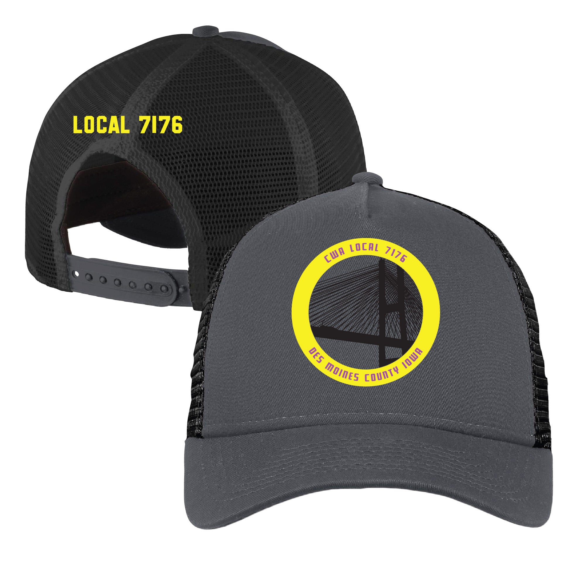 CWA Local 7176 New Era Snapback Trucker Cap
